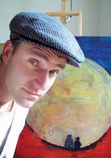 Preview Peak: Johann Wieghardt gives a sneak peek of his painting inspired by Allan Brown's Moon.